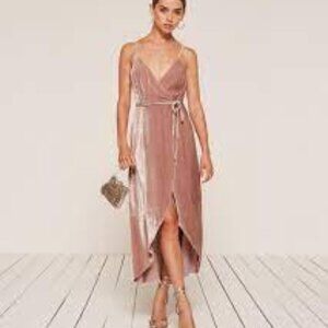Reformation Anoush Dress in Blush Size Small